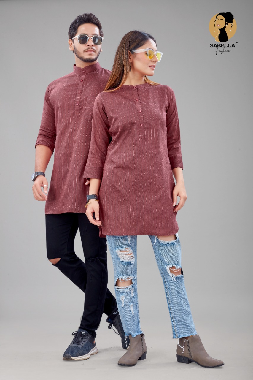 Sabella Special Short Kurta  Kurti  Buy Couple Kurta Kurti Collection