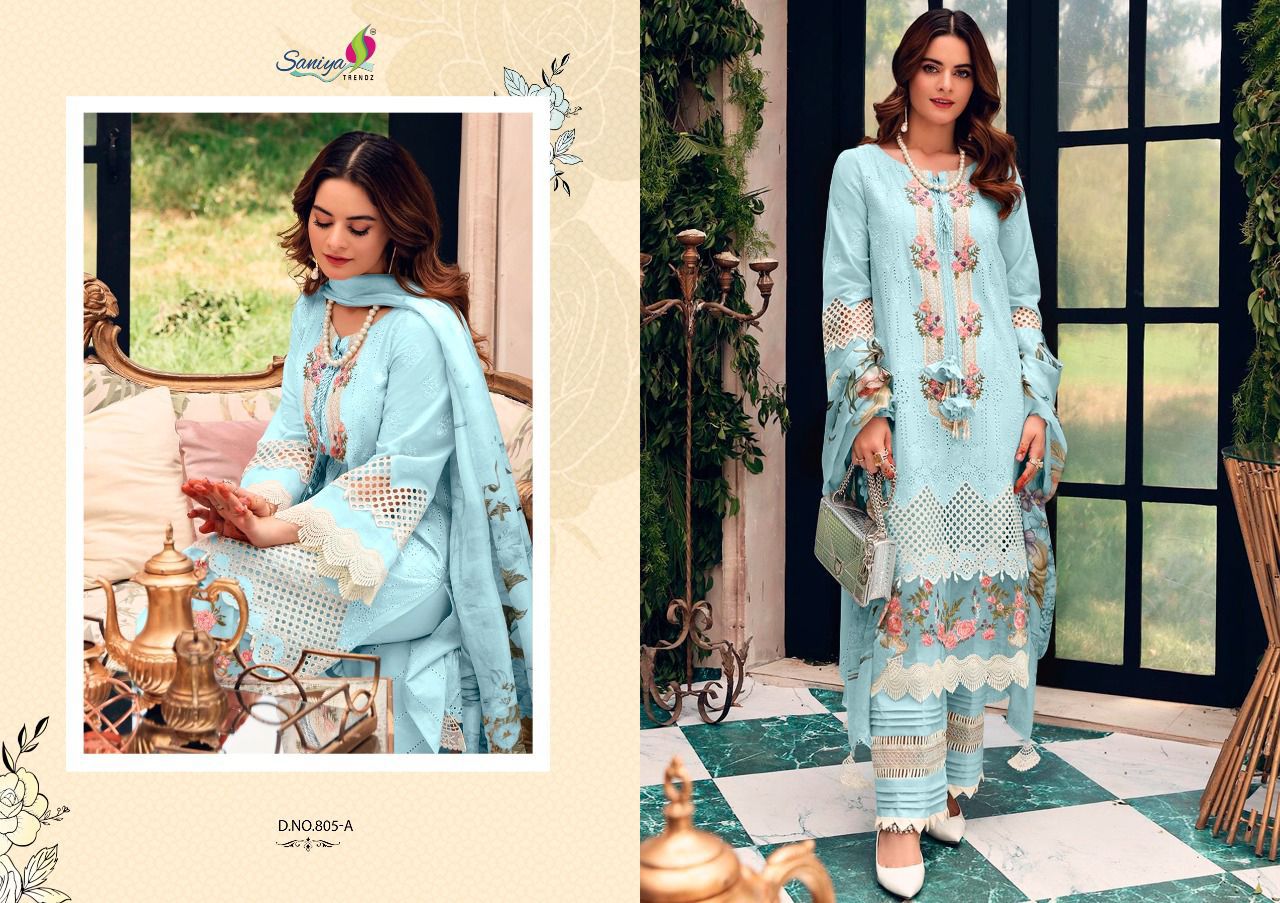 Saniya Rouche Color Eddition Embroidery Pakistani Salwar Kameez Catalog