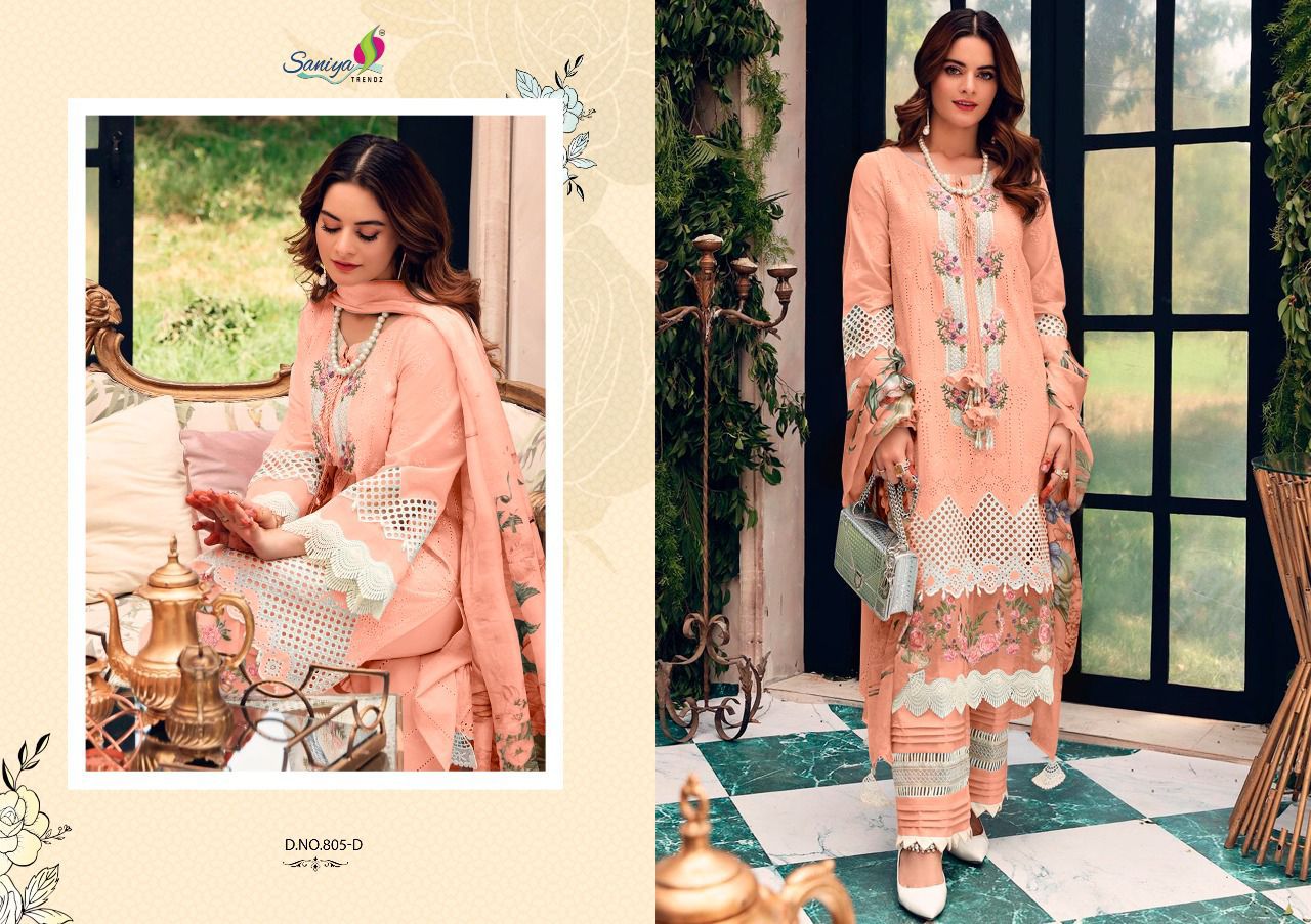 Saniya Rouche Color Eddition Embroidery Pakistani Salwar Kameez Catalog