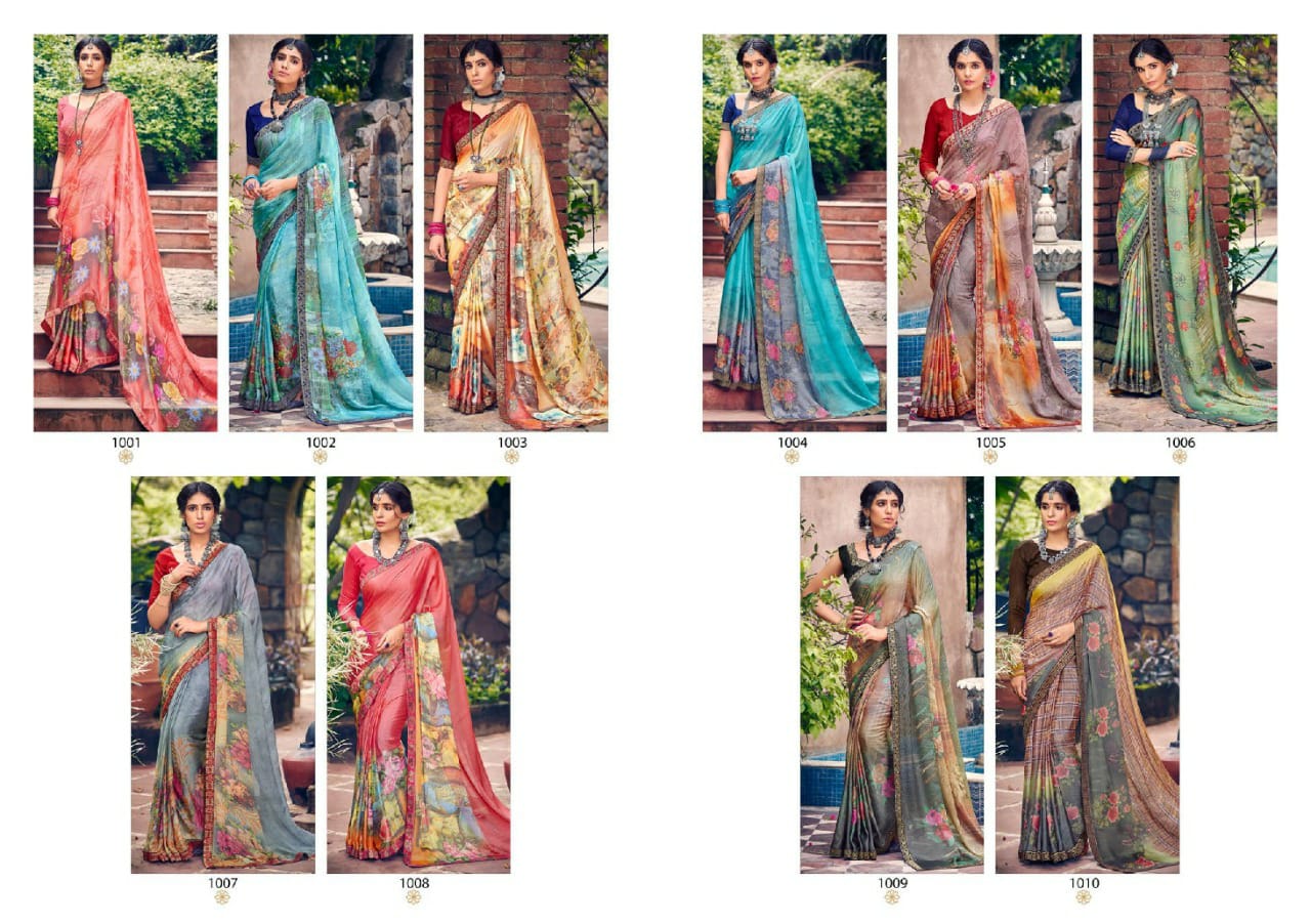 Saroj Delight Beautiful Digital Printed Saree Catalog