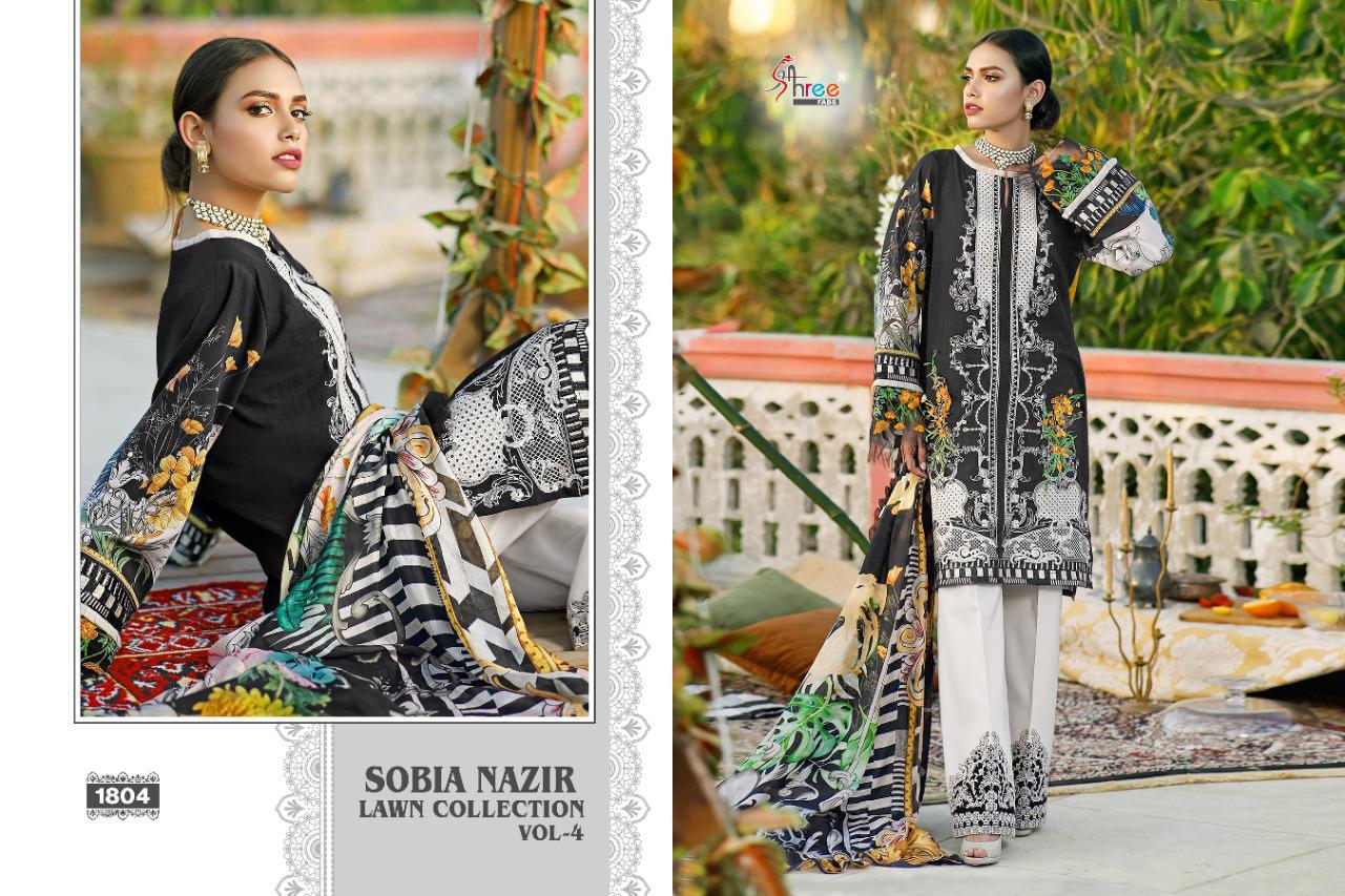 Shree Sobia Nazir Lawn Collection Vol  4 Embroidery Pakistani Salwar Kameez  Catalog
