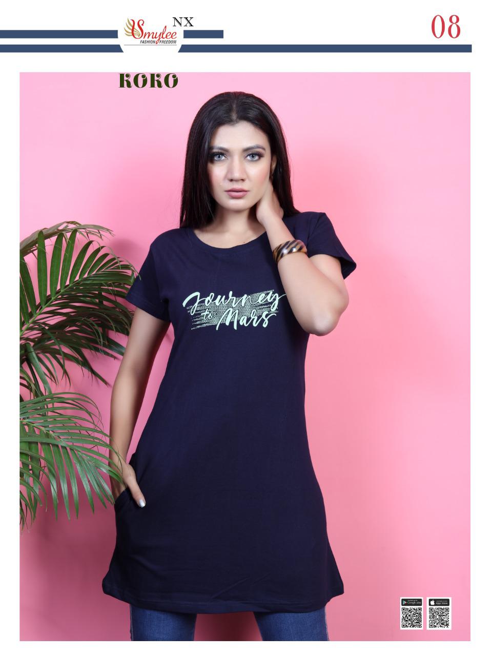 Smylee Koko Sinker Hosiery Night Wear Long T-shirt Catalog