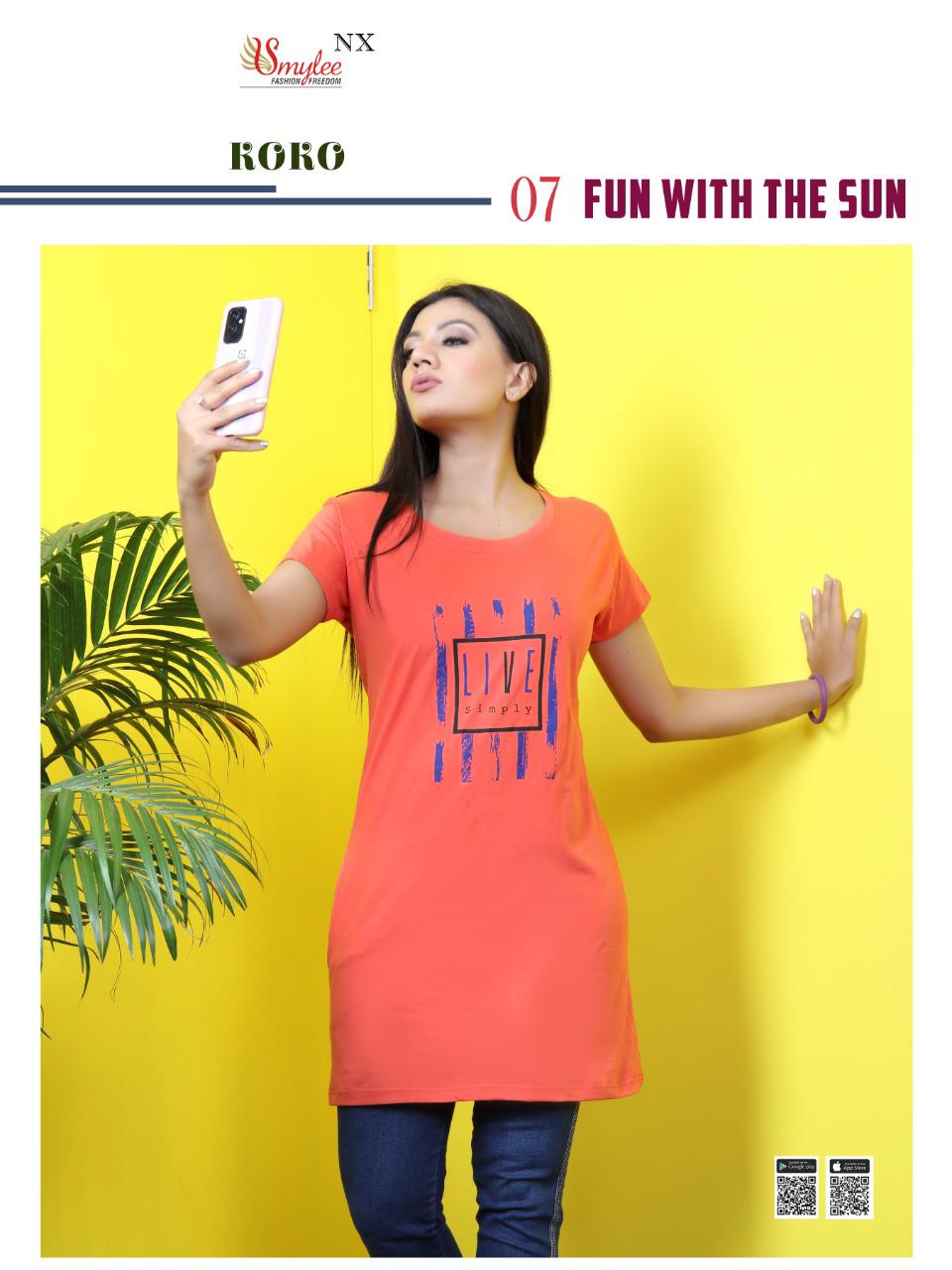 Smylee Koko Sinker Hosiery Night Wear Long T-shirt Catalog