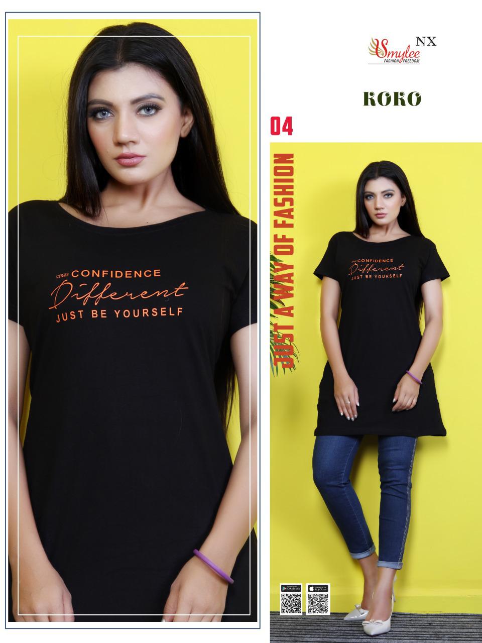 Smylee Koko Sinker Hosiery Night Wear Long T-shirt Catalog