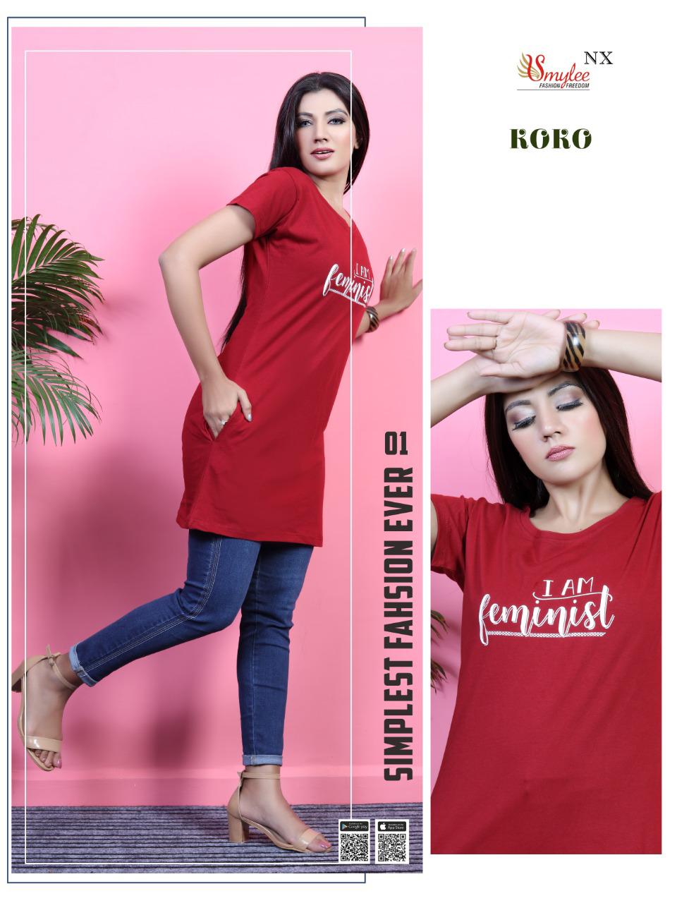 Smylee Koko Sinker Hosiery Night Wear Long T-shirt Catalog