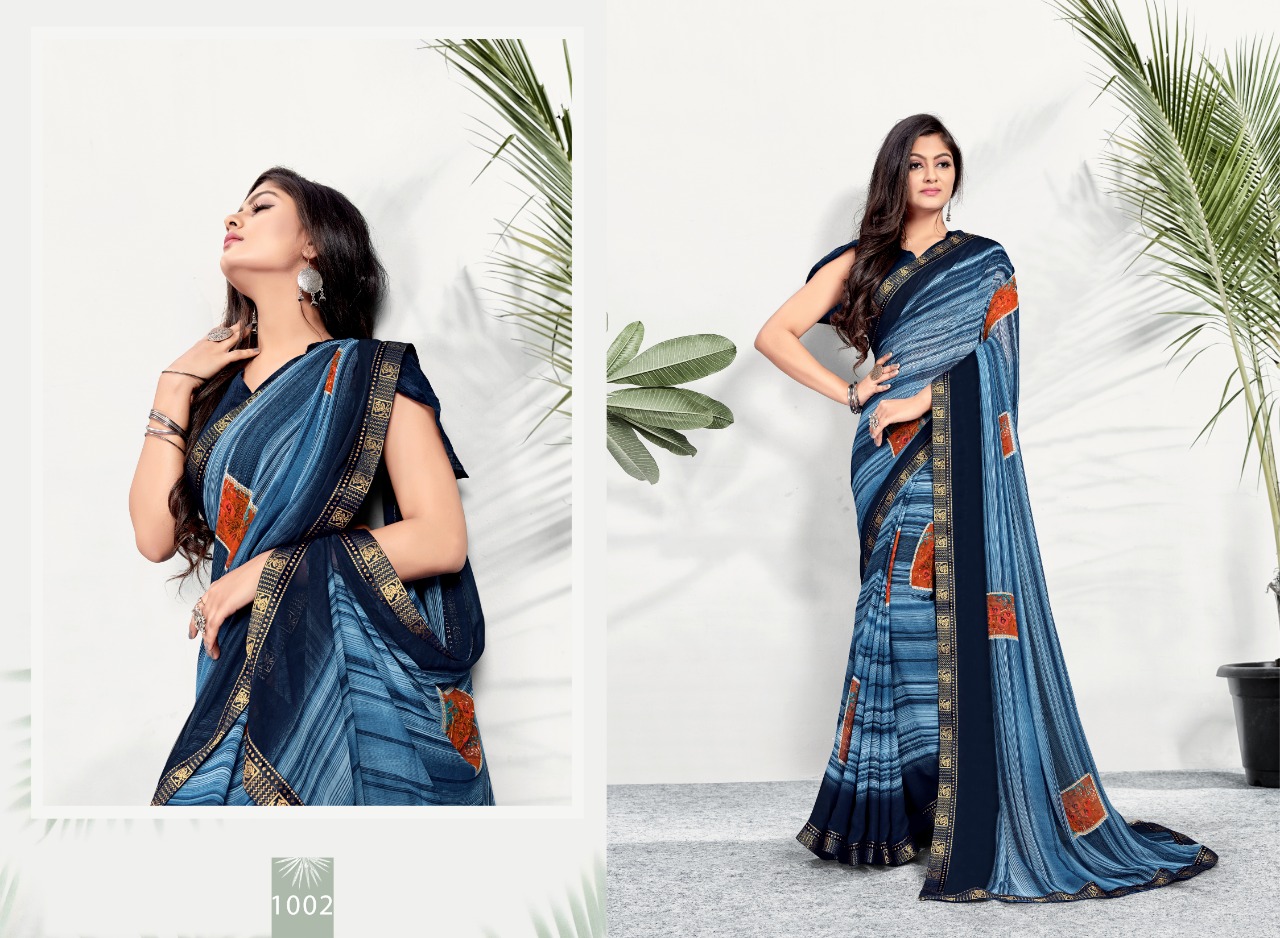 Swastik Manthan Vol 1  Casual Wear Printed Sarees Catalog