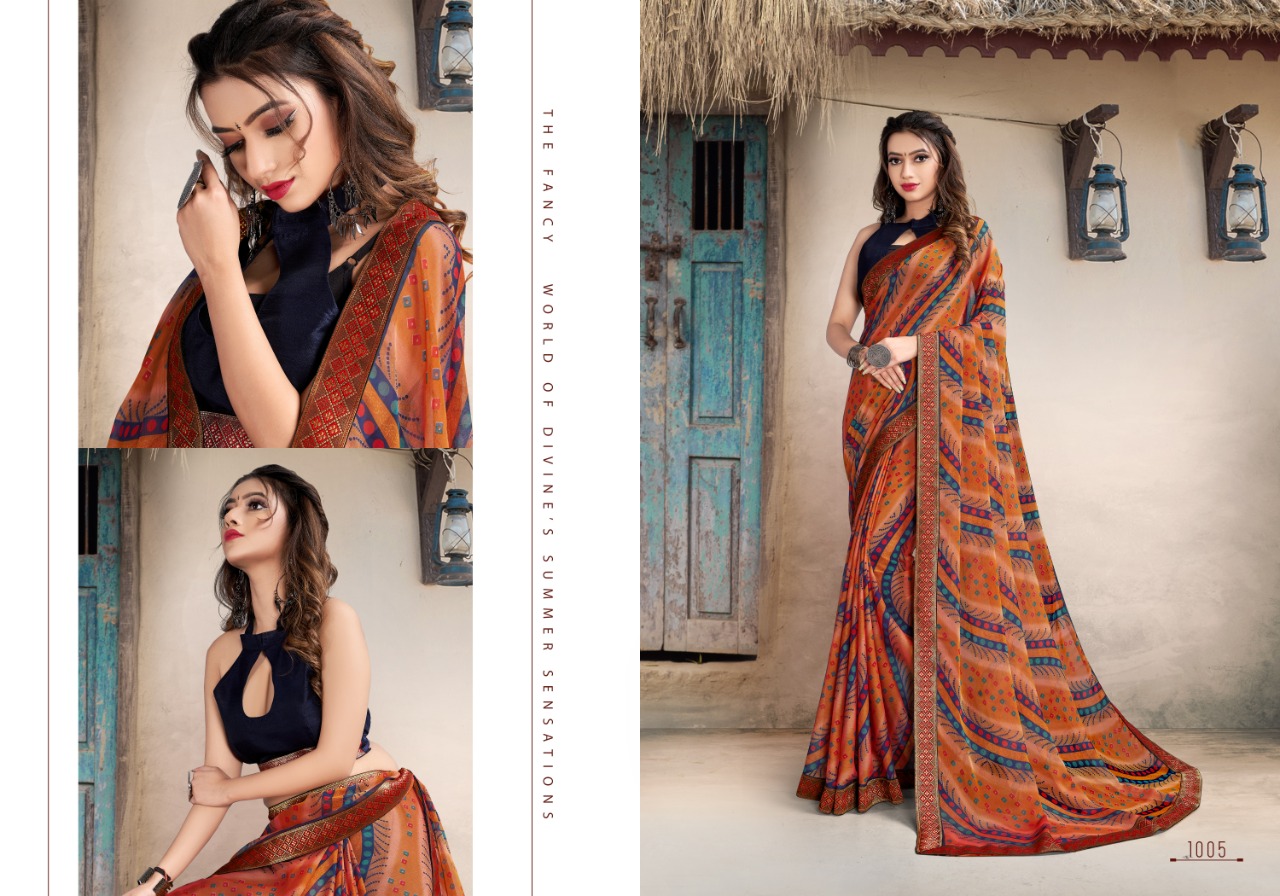 Swastik Rajwadi  Casual Wear Printed Sarees Catalog