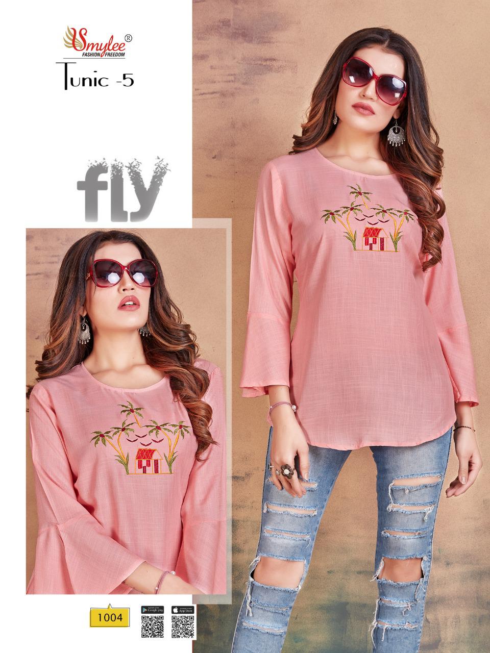 Symlee Tunic Vol  5 Rayon Designer Western Top Catalog