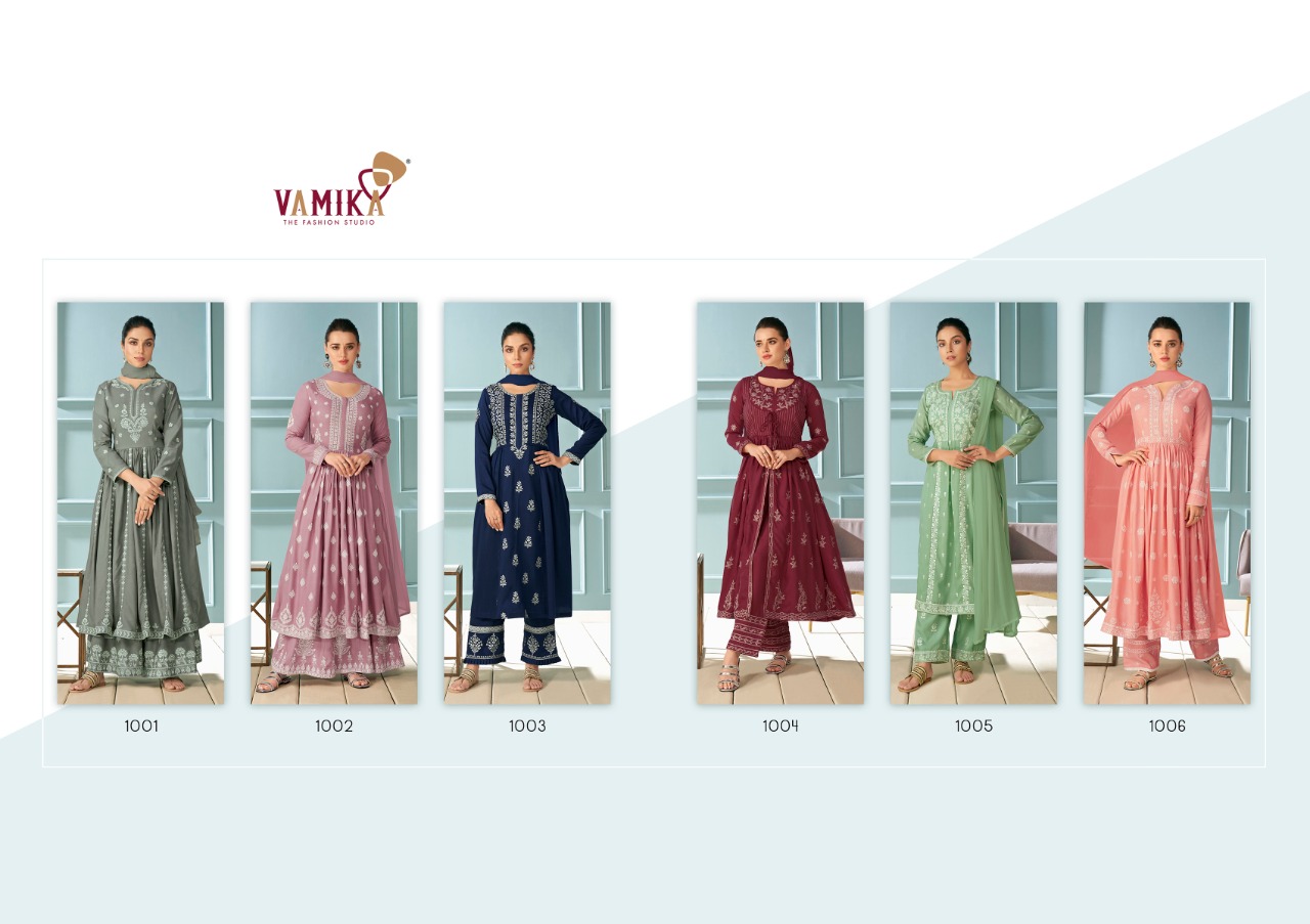 Vamika Lakhnawi  Vol 1 Exclusive Hit Festive Wear Ready Made Catalog