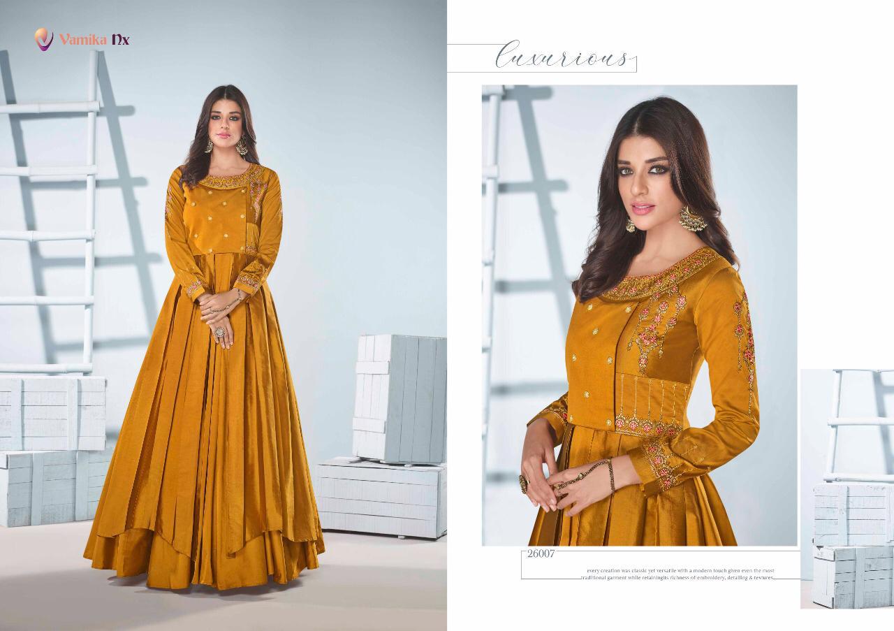 Vamika Saanvi 2 Fancy Silk Party Wear Gown Catalog