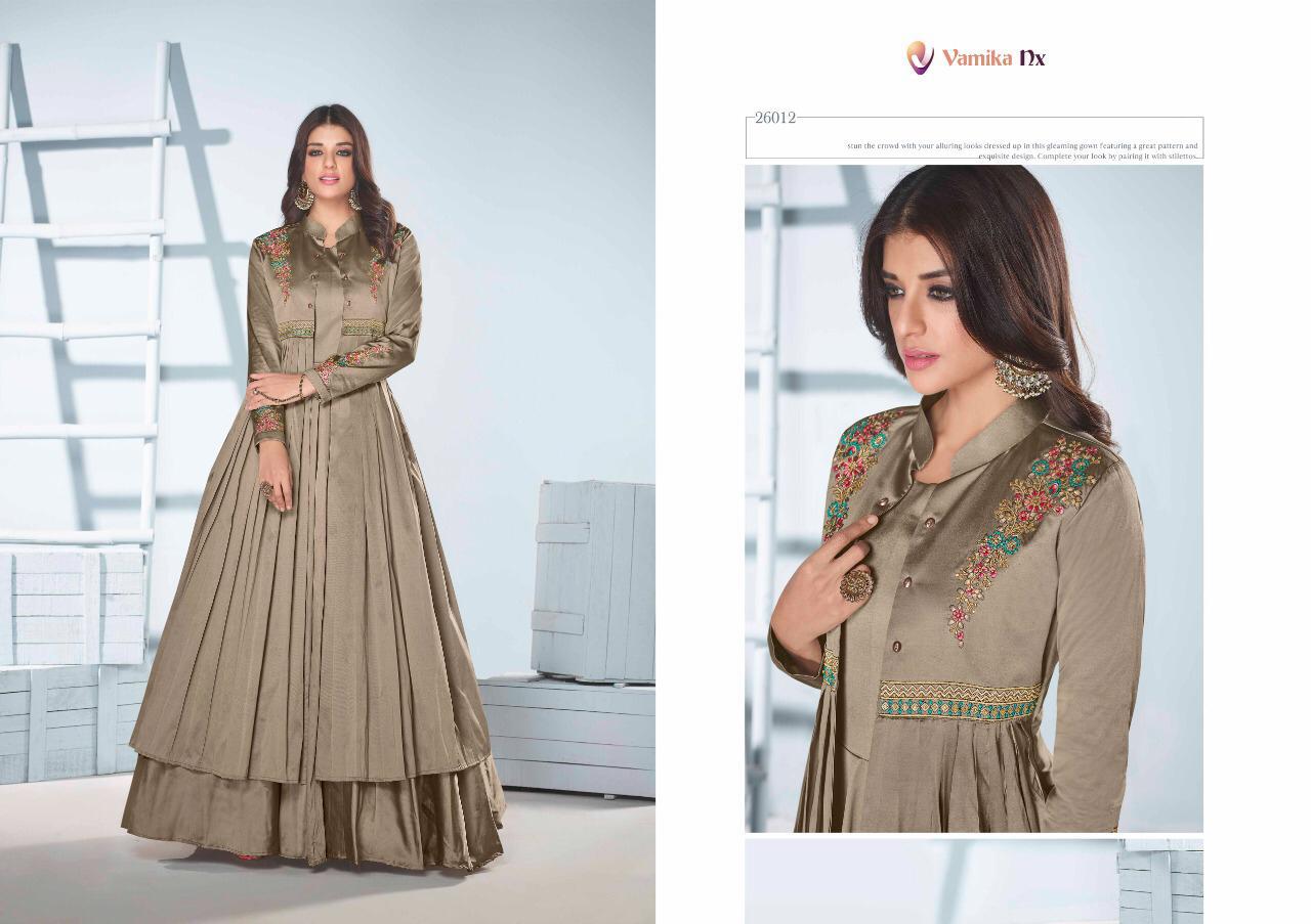 Vamika Saanvi 2 Fancy Silk Party Wear Gown Catalog