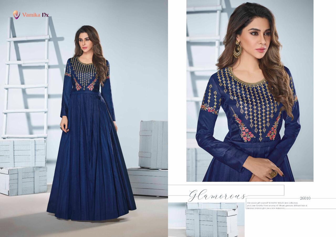 Vamika Saanvi 2 Fancy Silk Party Wear Gown Catalog