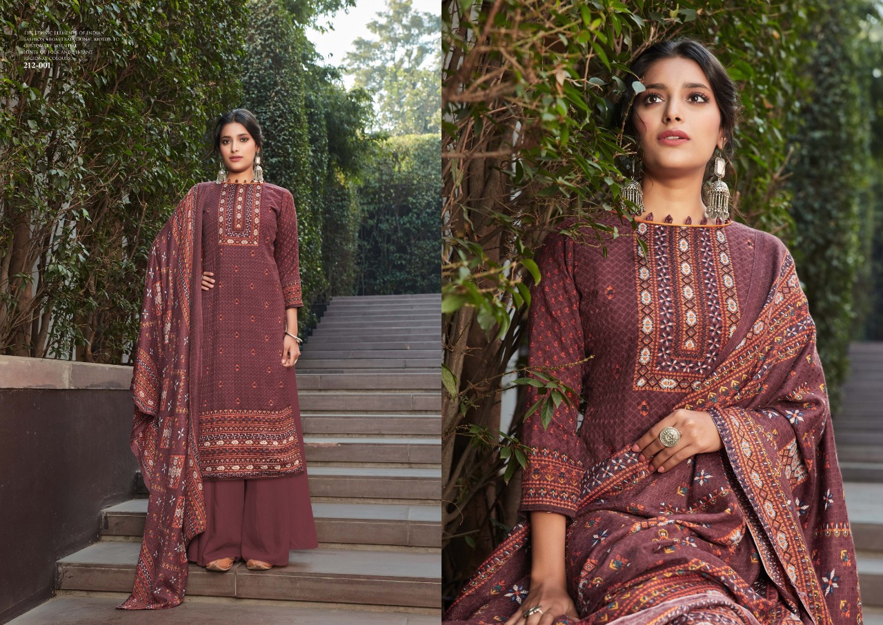 Zulfat Winter Breeze Vol 4 Designer Pashmina Digital Printed Buy Pashmina Women's Dress Materials