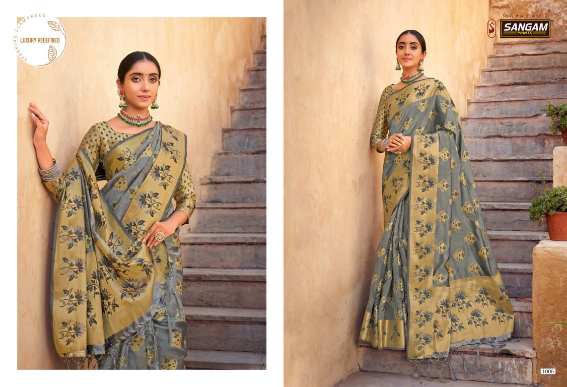 Sangam Swamini Organza Rich Pallu Sarees