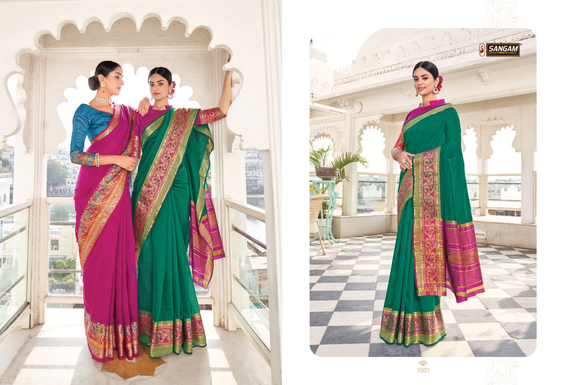 Sangam Matka Handloom Kadi Silk Sarees