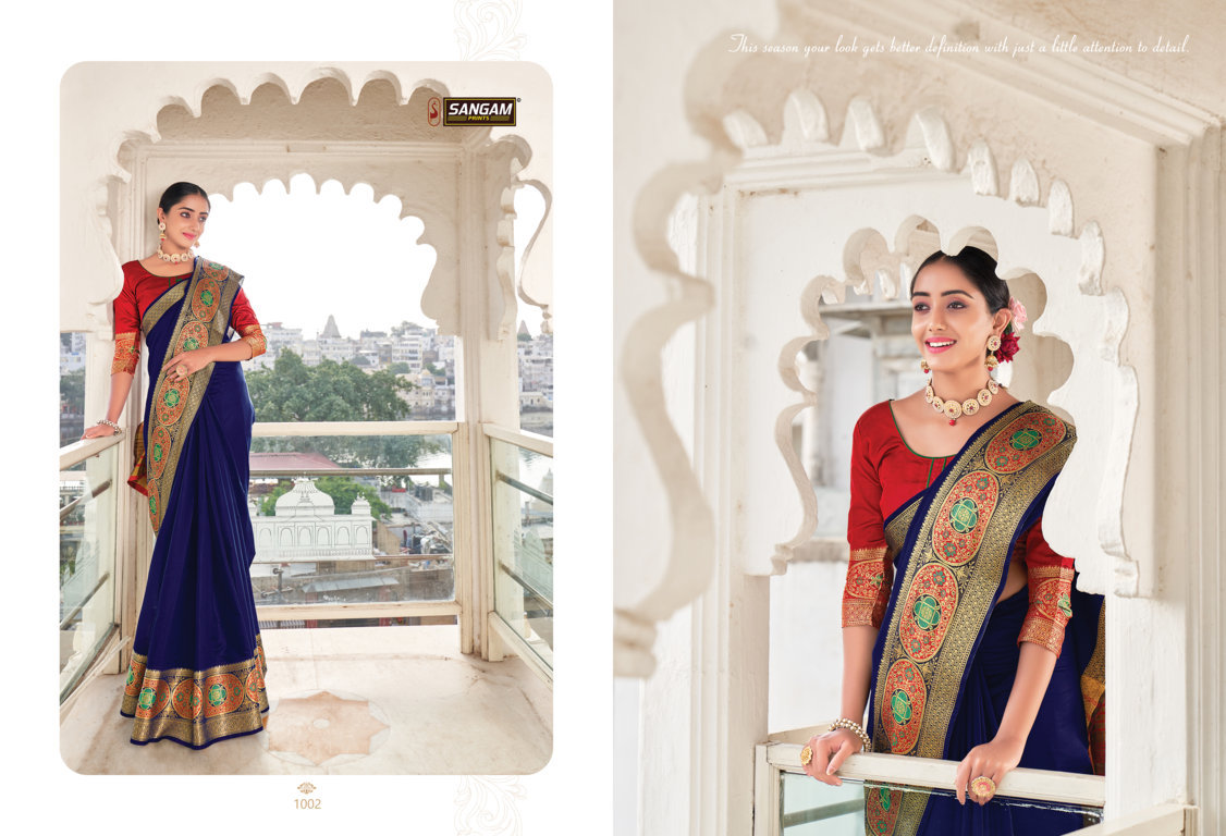 Sangam Matka Handloom Kadi Silk Sarees