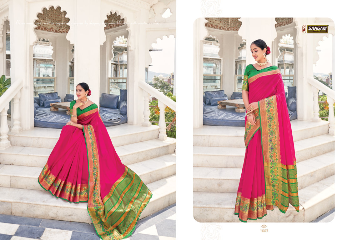 Sangam Matka Handloom Kadi Silk Sarees