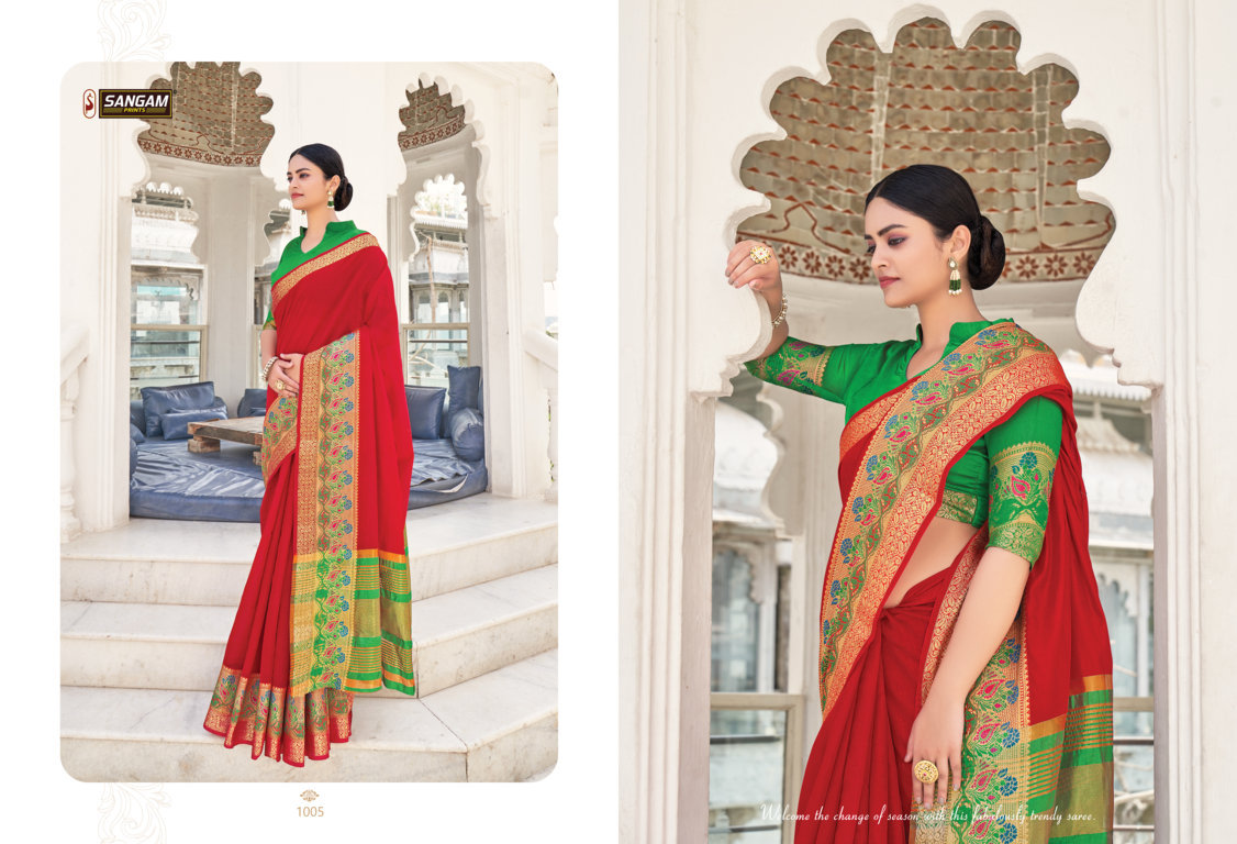 Sangam Matka Handloom Kadi Silk Sarees