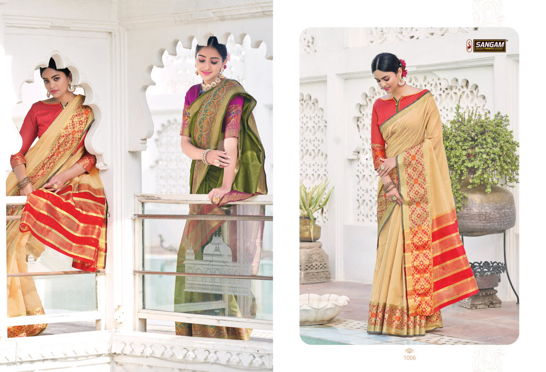 Sangam Matka Handloom Kadi Silk Sarees