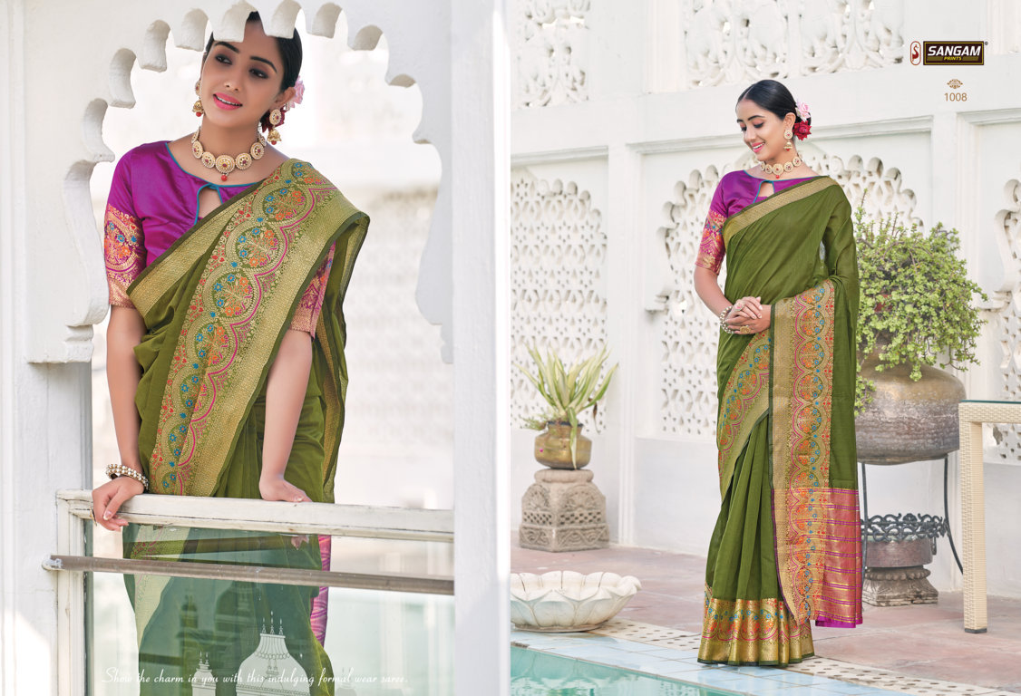 Sangam Matka Handloom Kadi Silk Sarees