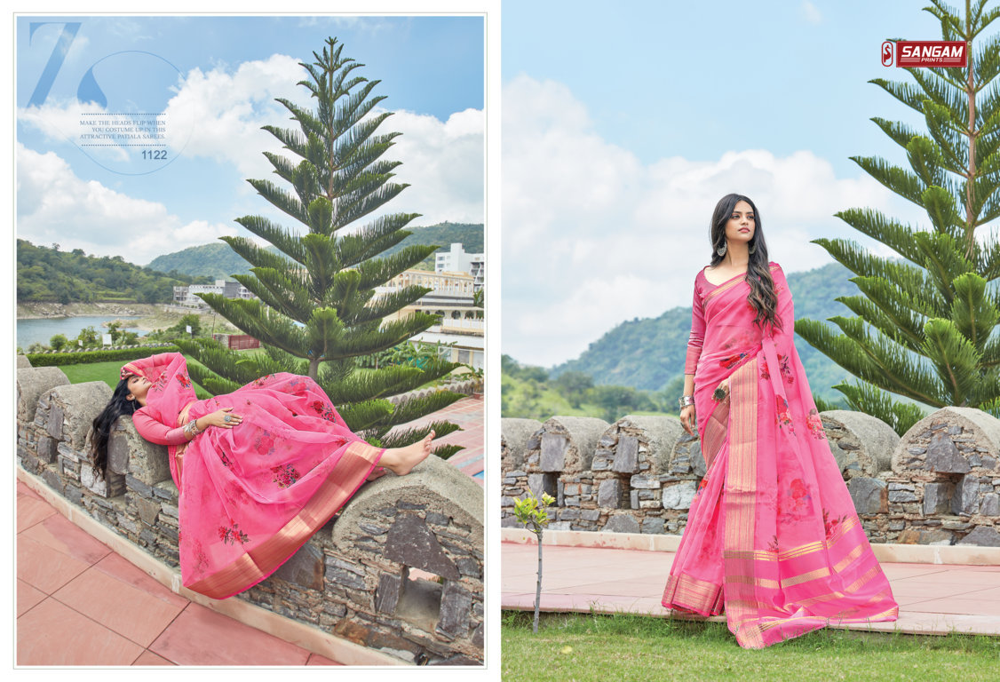 Sangam Charming Organza Digital Printed Sarees