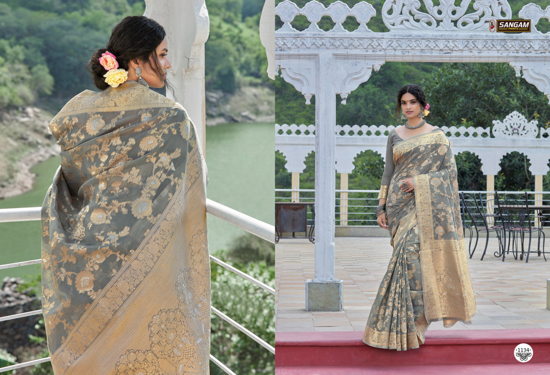Sangam Presents Avyukta Linen Silk Sarees