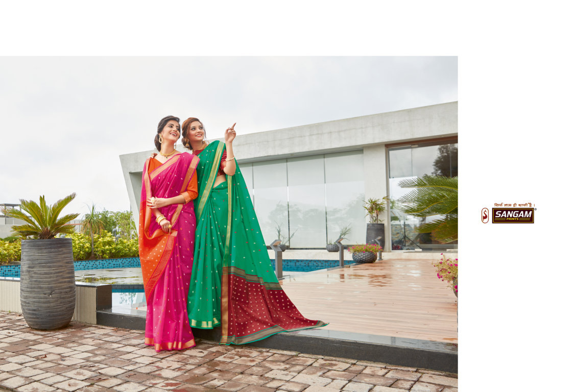 Sangam Classic Cotton Thread Weaving Cotton Sarees