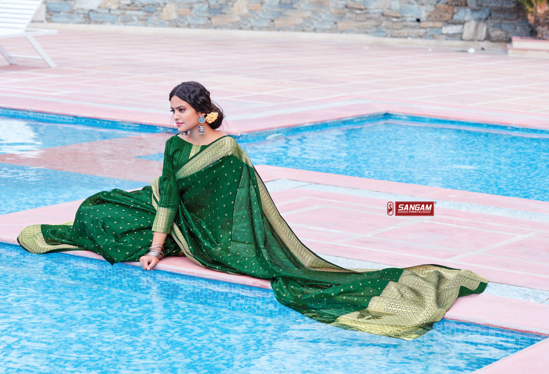 Sangam Anupama Organza Rich Pallu Sarees