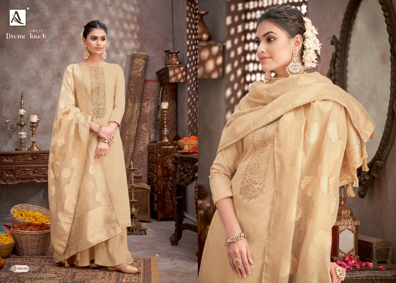 Alok Divine Touch Jam Cotton Designer Dress Material Catalog