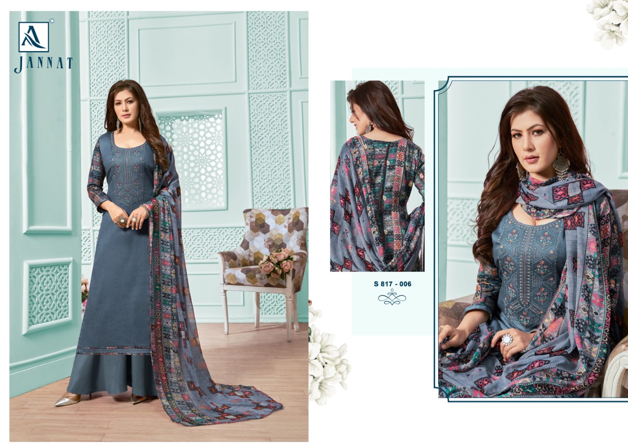 Alok Jannat Vol  2 Pure Jam Designer Dress Materiial Catalog