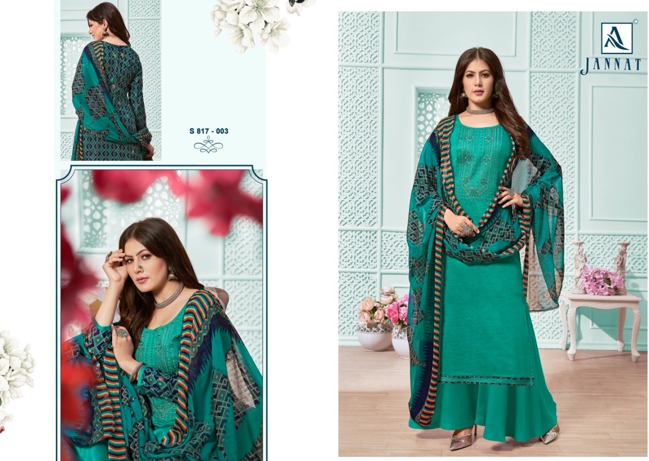 Alok Jannat Vol  2 Pure Jam Designer Dress Materiial Catalog