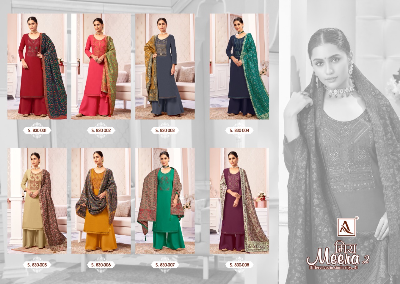 Alok Meera Vol 2 Jam Cotton Designer Dress Material Catalog