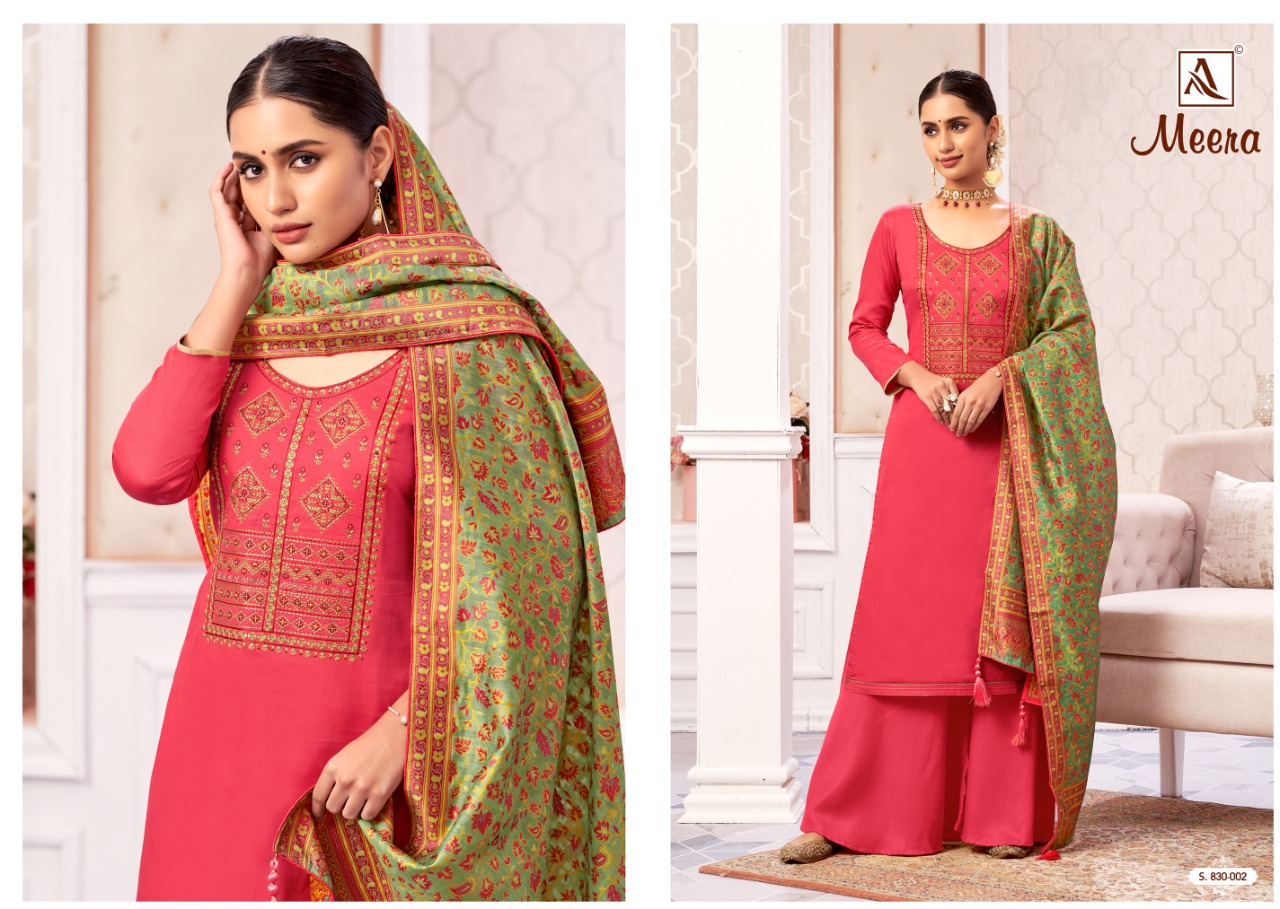 Alok Meera Vol 2 Jam Cotton Designer Dress Material Catalog
