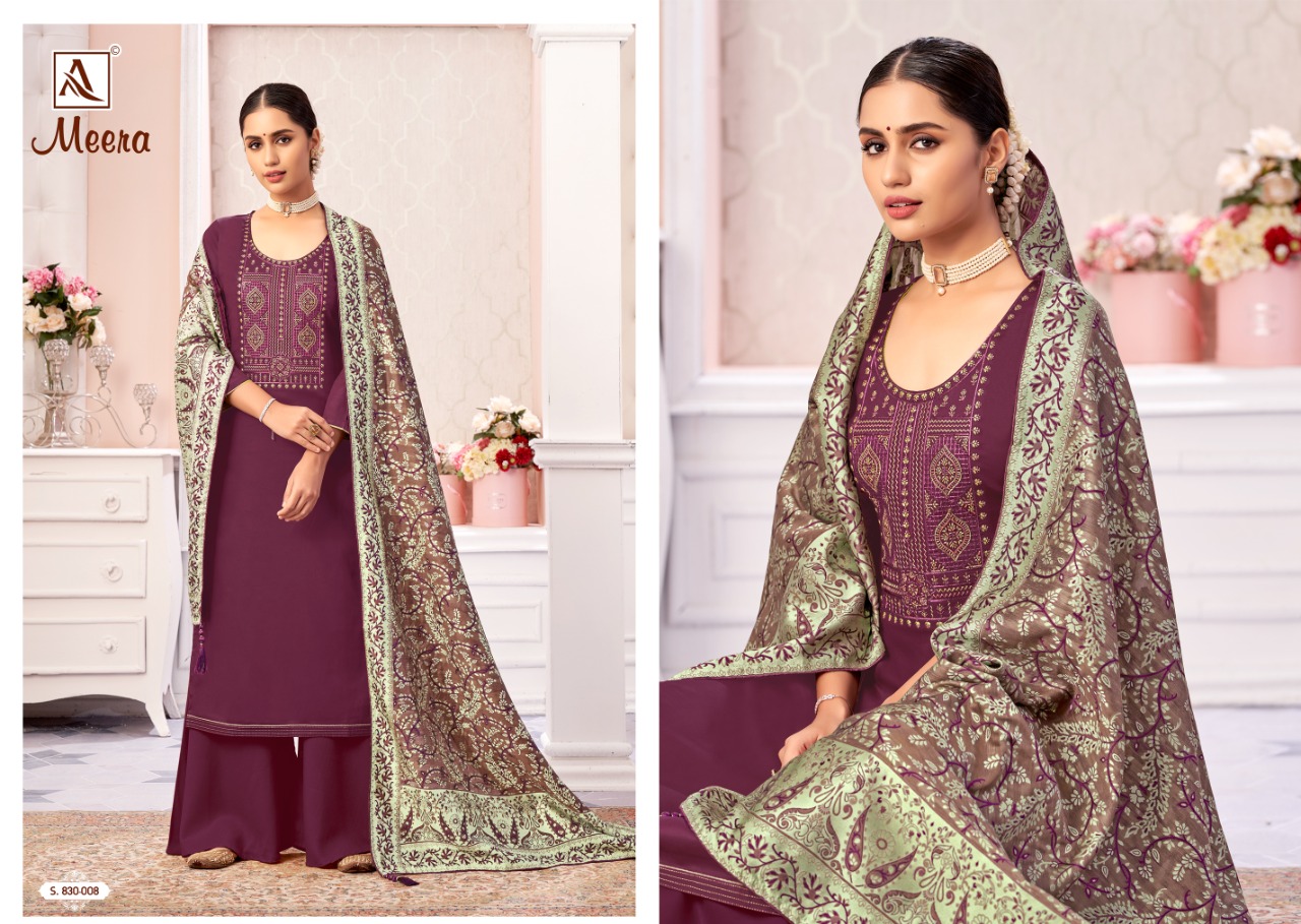Alok Meera Vol 2 Jam Cotton Designer Dress Material Catalog