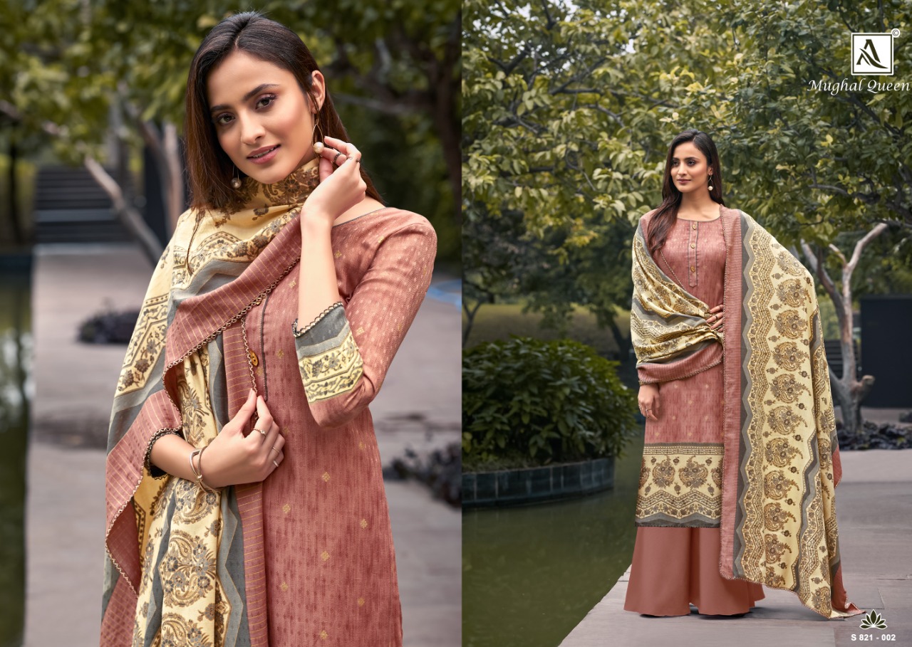 Alok Mughal Queen Vol  3 Pure Wool Pashmina Catalog