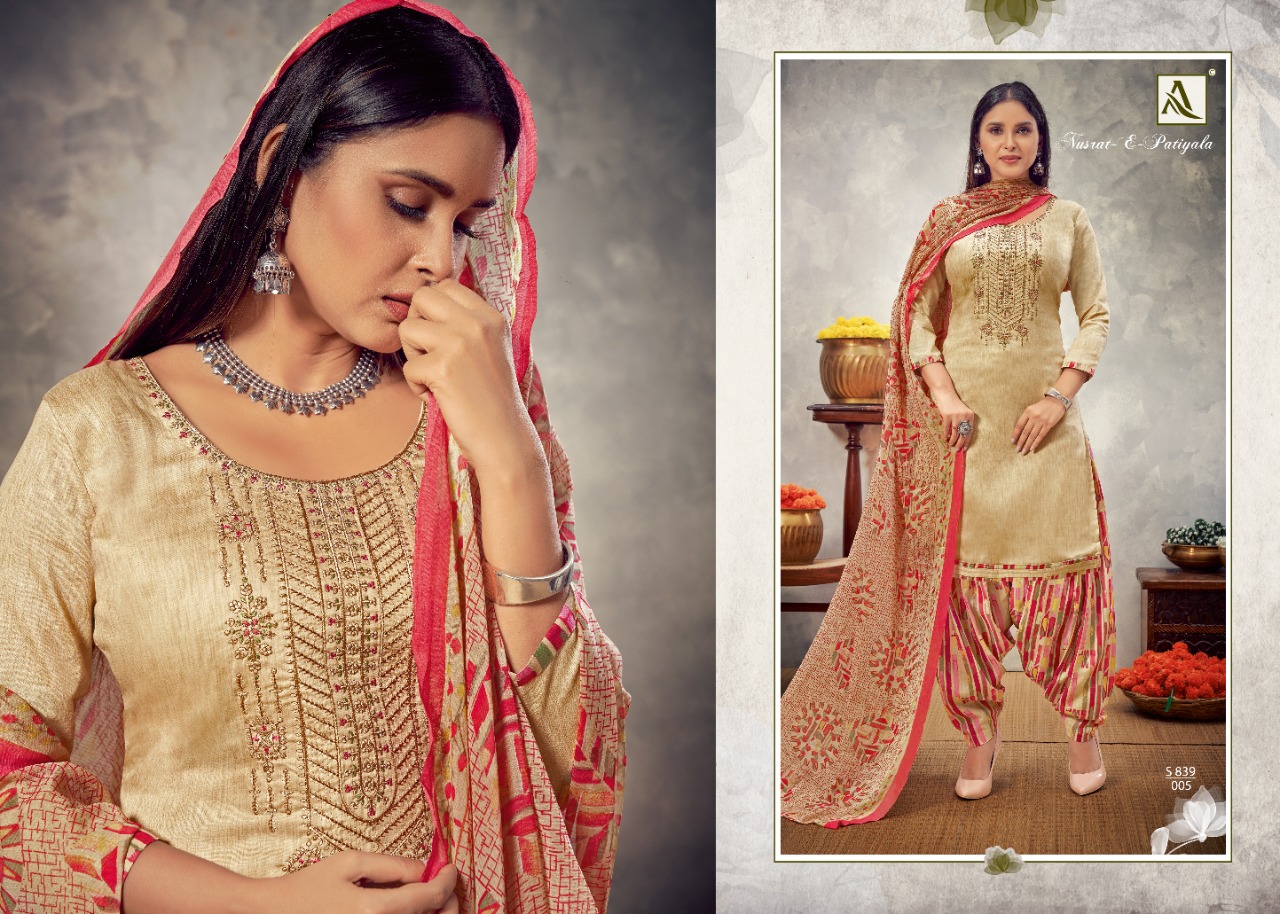 Alok Nusrat E Patiyala Vol 8 Jam Cotton Designer Dress Material Catalog