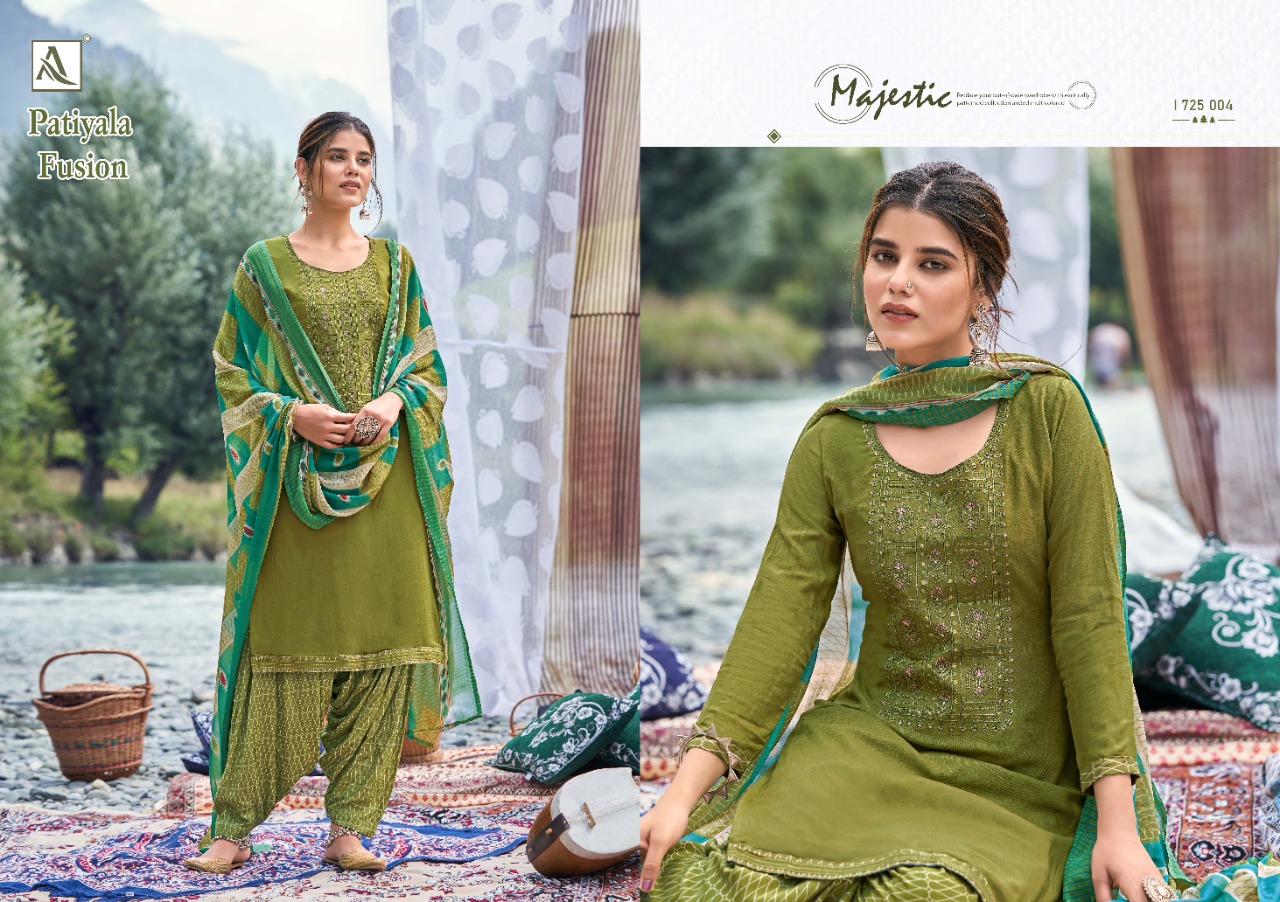 Alok Patiyala Fusion  Vol 2 Viscose Designer Dress Material Catalog
