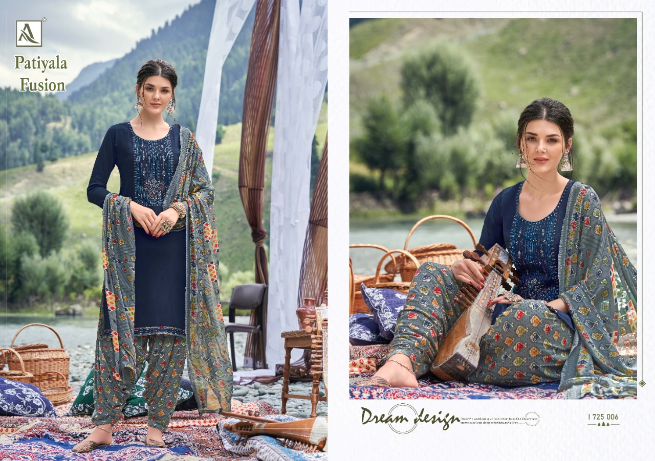 Alok Patiyala Fusion  Vol 2 Viscose Designer Dress Material Catalog