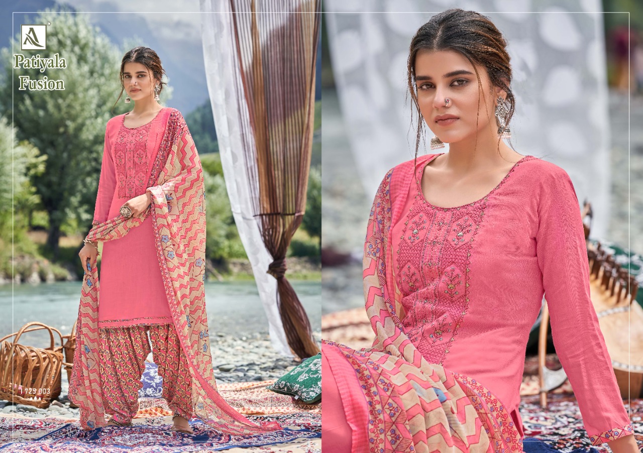 Alok Patiyala Fusion  Vol 2 Viscose Designer Dress Material Catalog