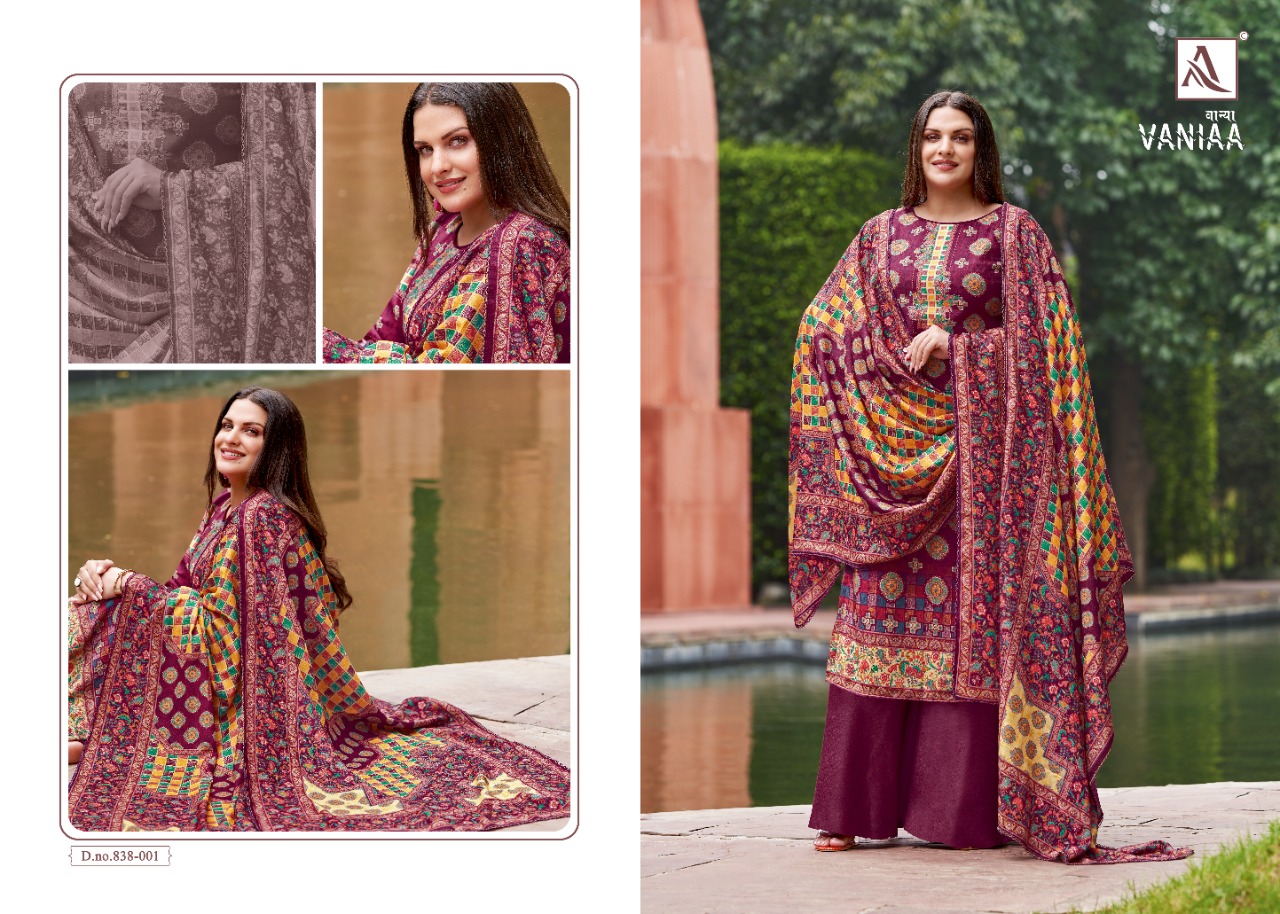 Alok Vaniaa Winter Wear Wool Pashmina Catalog