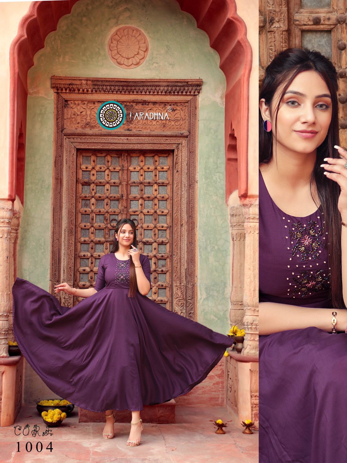 Aradhna Fashion Core Vol  1 Handwork Anarakali Long Kurti Catalog