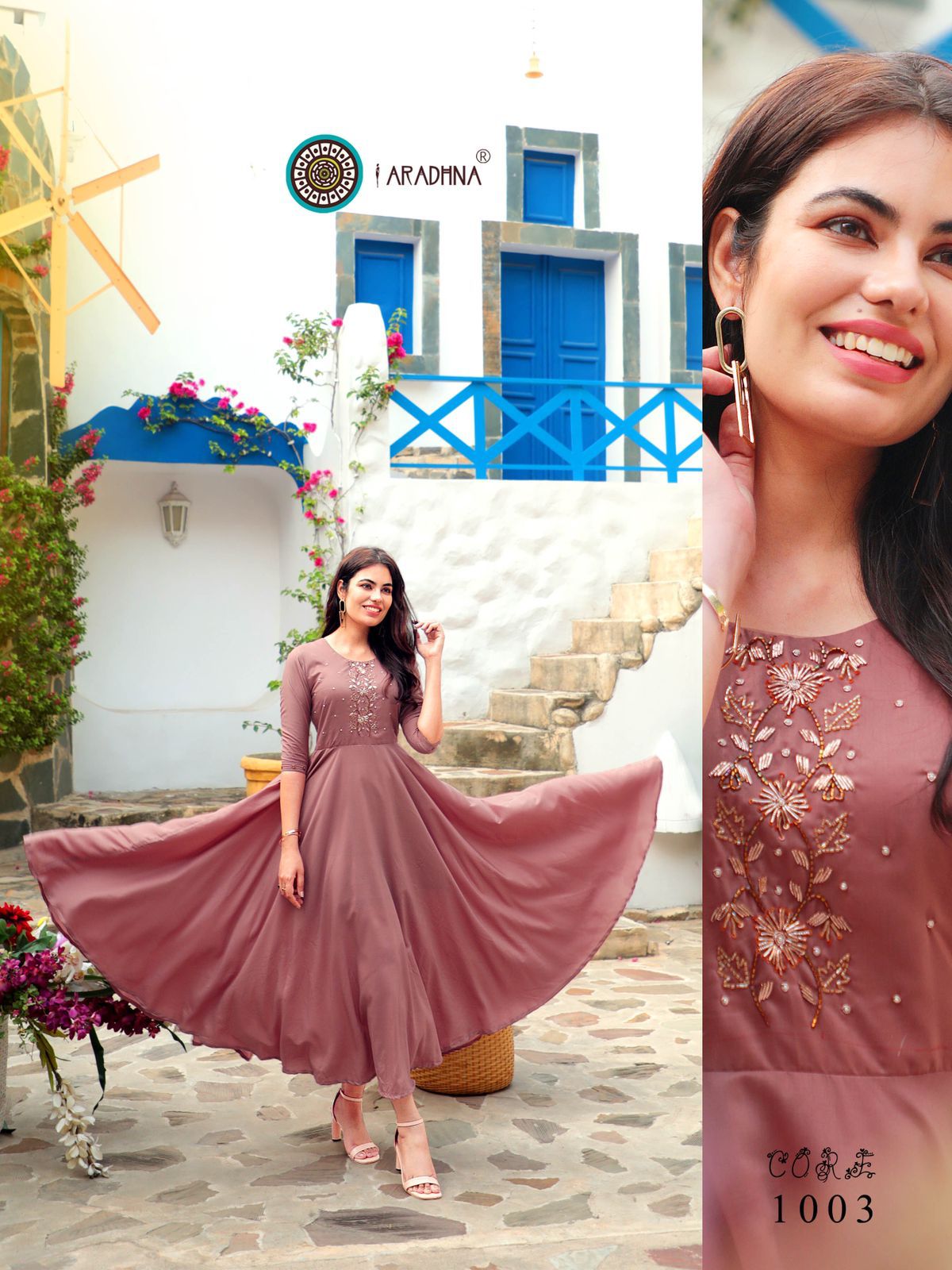 Aradhna Fashion Core Vol  1 Handwork Anarakali Long Kurti Catalog