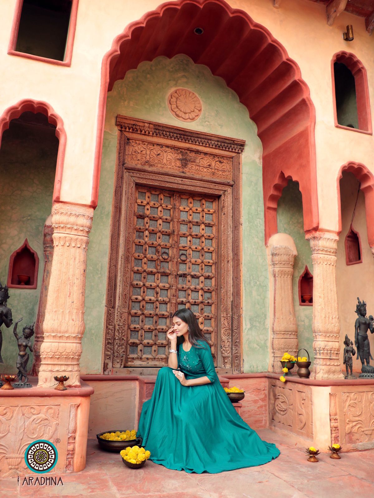 Aradhna Fashion Core Vol  1 Handwork Anarakali Long Kurti Catalog