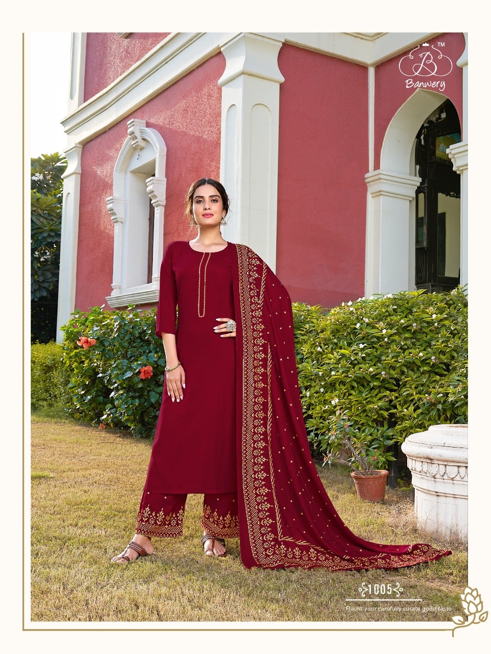 Banwery Panghat Festive Wear Ready Made Catalog Buy Top  Bottom With Dupatta