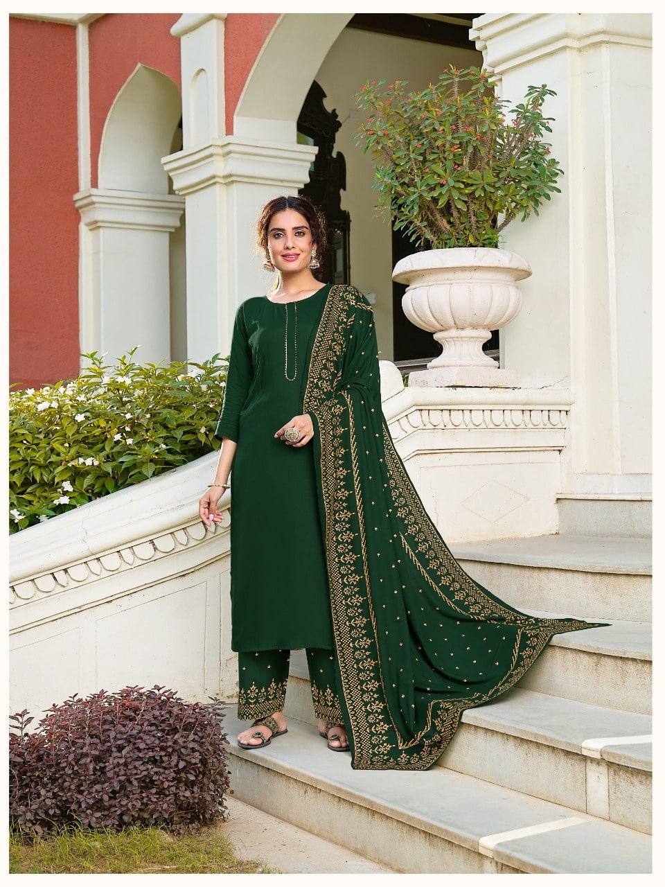 Banwery Panghat Festive Wear Ready Made Catalog Buy Top  Bottom With Dupatta