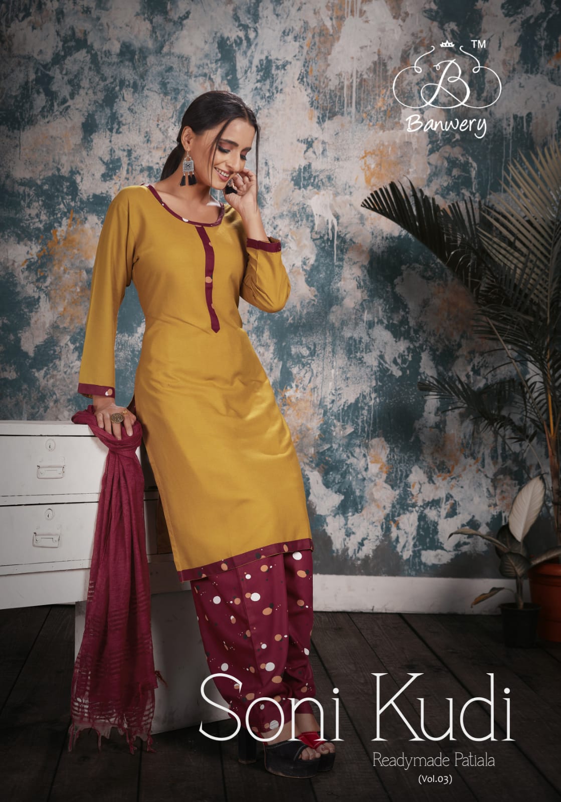 Banwery Soni Kudi 3 Festive Wear Ready Made Kurti Bottom With  Dupatta   Catalog