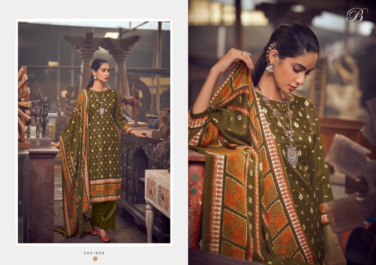 Belliza Al Marina Vol  5 Premium Winter Wear Woollen Pashmina Catalog