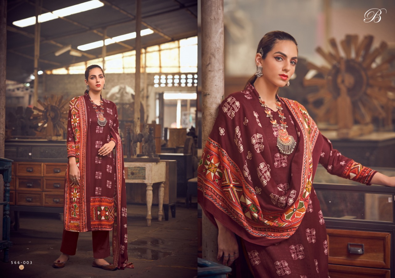 Belliza Al Marina Vol  5 Premium Winter Wear Woollen Pashmina Catalog