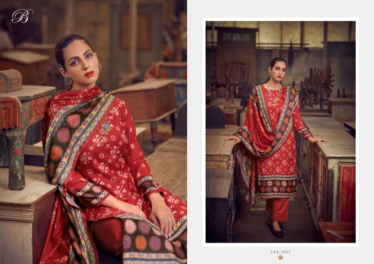 Belliza Al Marina Vol  5 Premium Winter Wear Woollen Pashmina Catalog