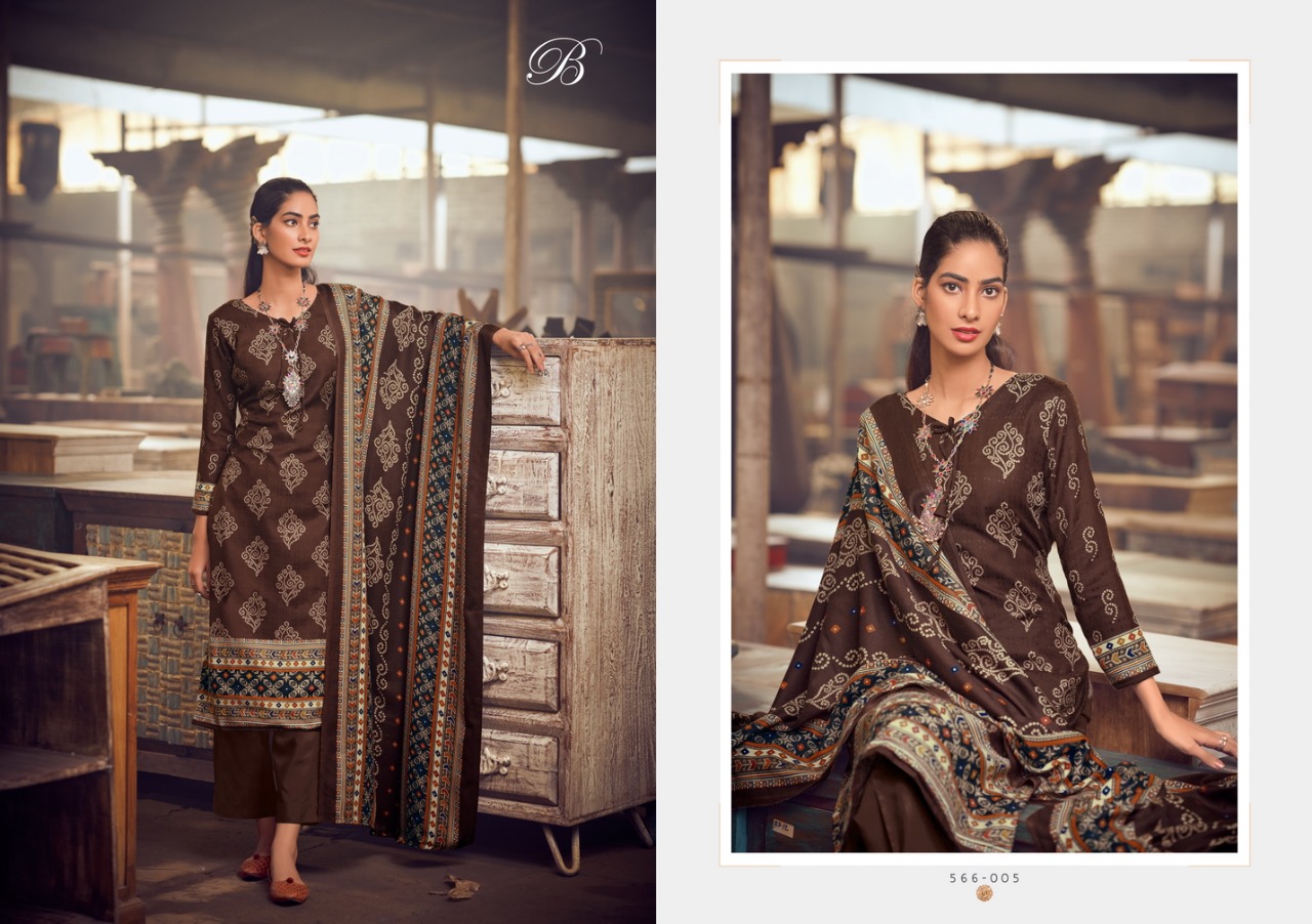 Belliza Al Marina Vol  5 Premium Winter Wear Woollen Pashmina Catalog